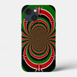 Coques Pour iPhone Vibrant Kenya Vision : Drapeau kényan en miroir