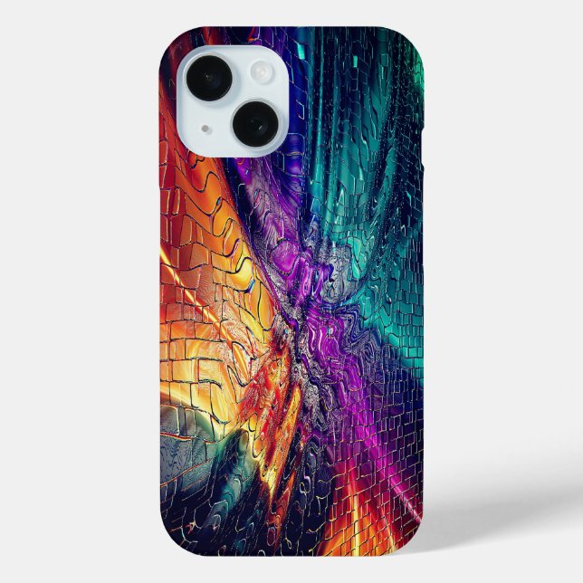 Coques Case-Mate iPhone Vibrant mosaïque Abstraite (Verso)