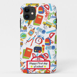 Case-Mate iPhone Case Vibrant personnalisable Retour au Motif scolaire