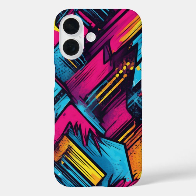 Coques Case-Mate iPhone Vibrant Pop Art Gras Couleurs Casse Téléphone (Verso)