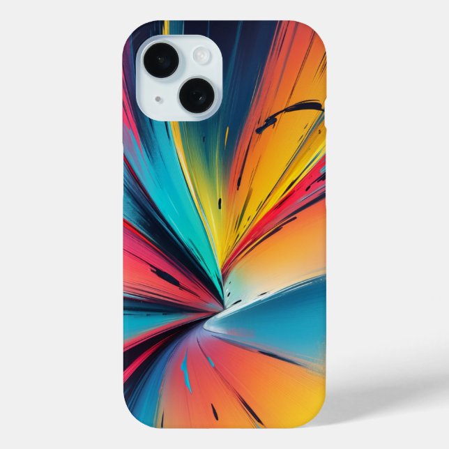 Coques Case-Mate iPhone Vibrant Speed Burst Neon Abstrait Energy Art (Verso)
