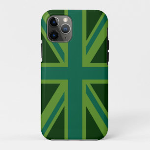 Coque iPhone 11 Pro Vibrant Union Jack Turquoise