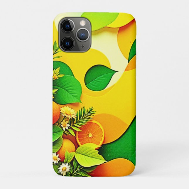 Coques Case-Mate iPhone Vibrations estivales de citrus frais Art (Dos)