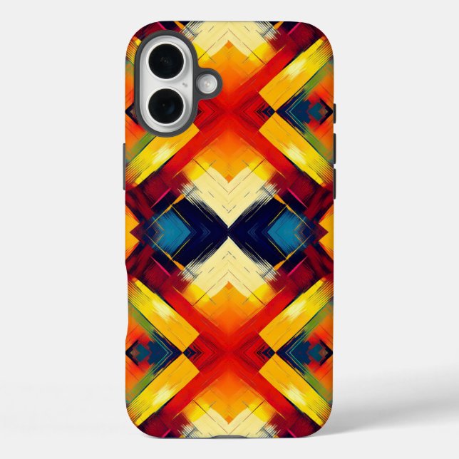 Coques Case-Mate iPhone Vibrations Rétro en Couleurs : Formes Géométriques (Verso)