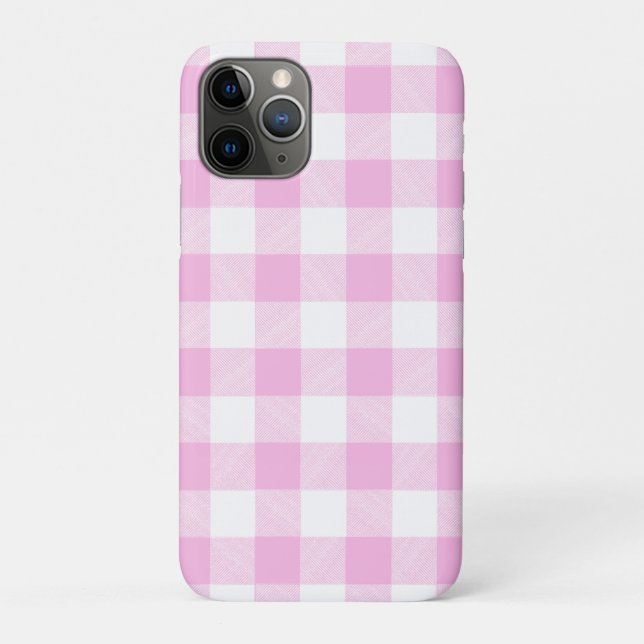 Coques Case-Mate iPhone Vichy rose (Dos)