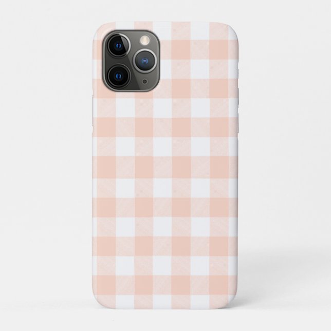 Coques Case-Mate iPhone Vichy rose pastel (Dos)