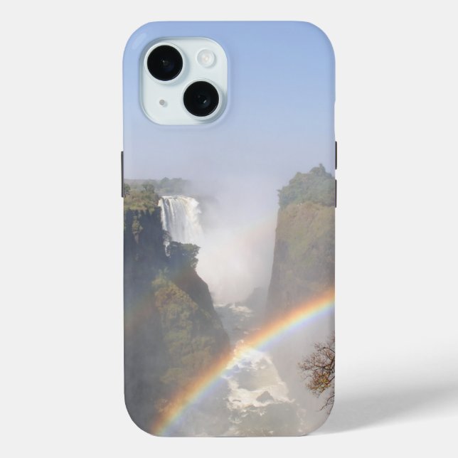 Coques Case-Mate iPhone Victoria Falls Rainbow Waterfall Photo (Verso)