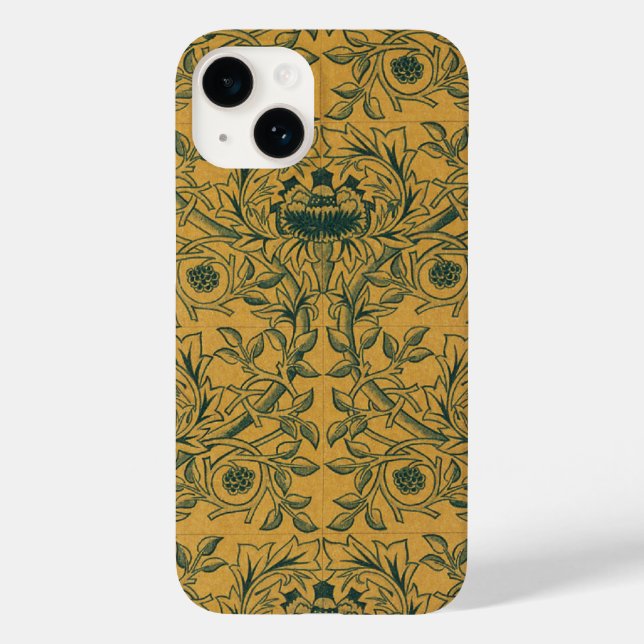 Coques Case-Mate iPhone Victorian William Morris Floral Textile Motif (Verso)