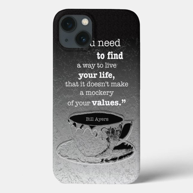 Coques Case-Mate iPhone Vie et valeurs, Existentialisme illustré citation (Verso)