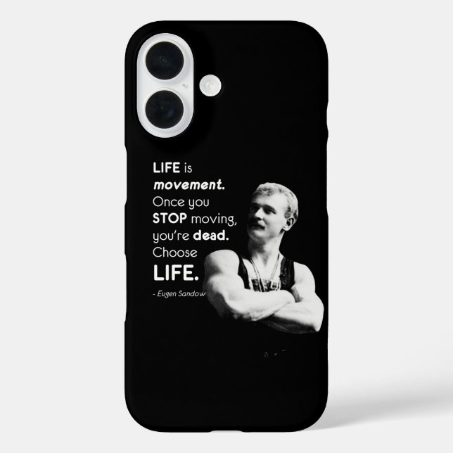 Coques Case-Mate iPhone Vie - Eugen Sandow Bodybuilding Motivation (Verso)