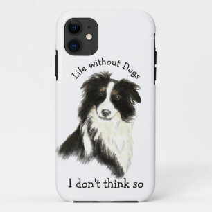 Case-Mate iPhone Case Vie sans chien amusant Citation d'aquarelle chien