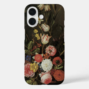 Coque Pour iPhone 16 Vieille Composition Florale Baroque de Fleurs dans