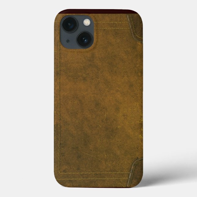 Coques Case-Mate iPhone vieille couverture de livre en cuir (Verso)