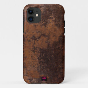 Coque iPhone 11 Vieilles caisses simili cuir affligées de