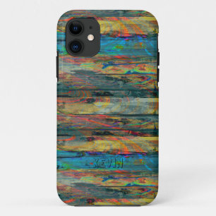 Coque Case-Mate iPhone Vieilles planches en bois peint