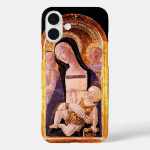 COQUES iPhone 16 PLUS VIERGE AVEC ENFANT ET SAINTS