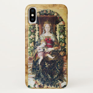 Coque iPhone X VIERGE AVEC ENFANT, Parchemin