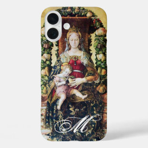 Coque Pour iPhone 16 Plus VIERGE AVEC MONogramme ENFANT