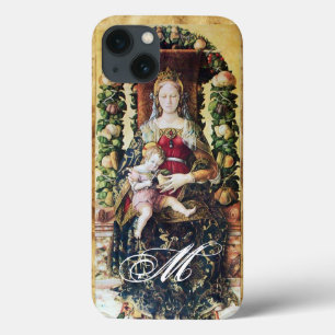 Etui iPhone 13 VIERGE AVEC MONogramme ENFANT