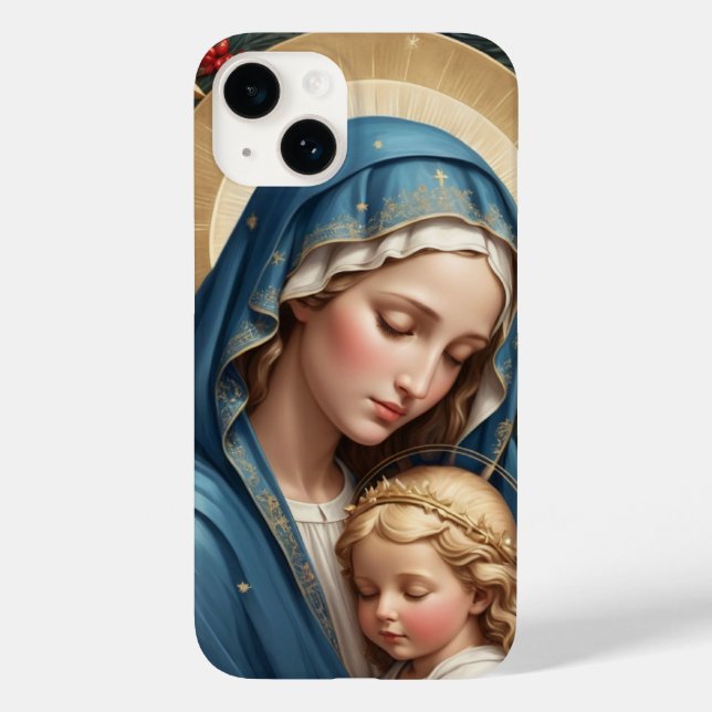 Coques Case-Mate iPhone Vierge Marie Catholique Traditionnelle (Verso)
