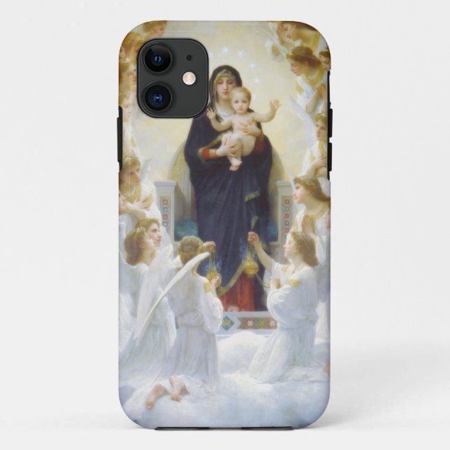 Coques Case-Mate iPhone Vierge Marie et Jésus aux anges (Dos)