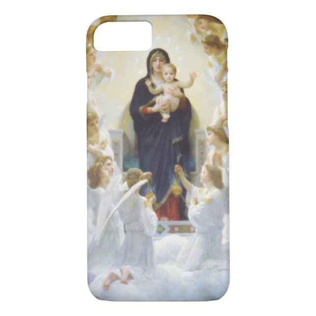 Coques Case-Mate iPhone Vierge Marie et Jésus aux anges (Dos)