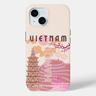 Coque Case-Mate iPhone Vietnam Travel Art, Retro