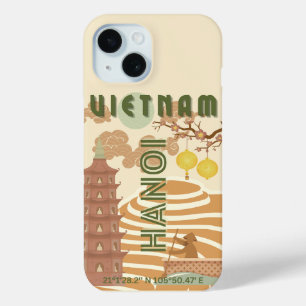 Coque Case-Mate iPhone Vietnam Travel Art, Vintage
