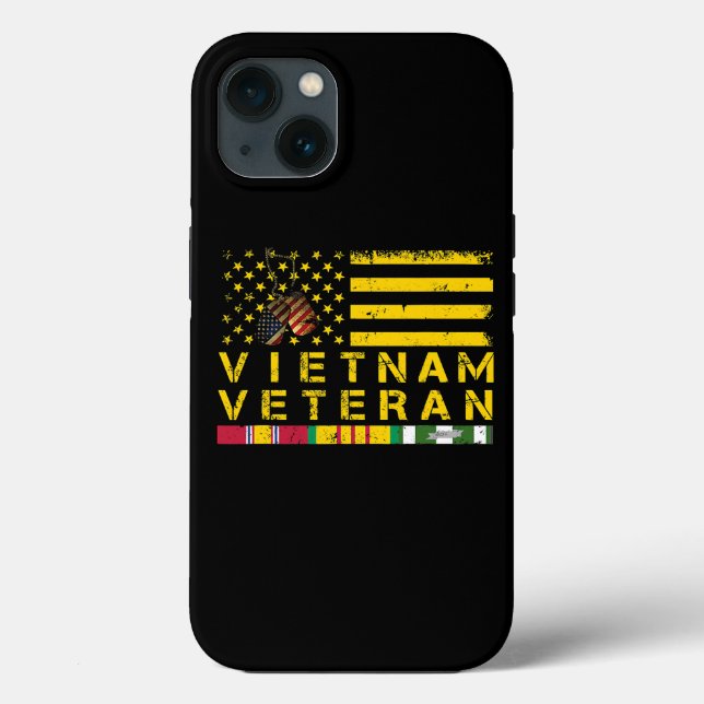 Coques Case-Mate iPhone Vietnam Vétérinaire Distress American Flag 178 (Verso)