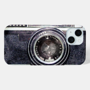 Coque Case-Mate iPhone Vieux appareil photo noir