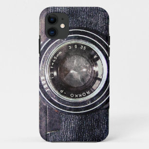 Coque Case-Mate iPhone Vieux appareil photo noir