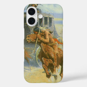 Coque Pour iPhone 16 Vieux cow-boy, vidant la dernière goutte, Remingto