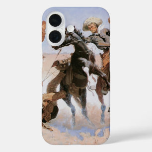 Coques iPhone 16 Vieux Cowboys, aidant un camarade par Remington