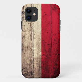 Coque Case-Mate Pour iPhone Vieux drapeau en bois de la Pologne