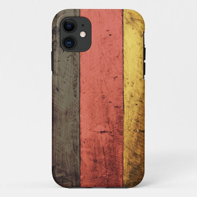 Coques Case-Mate iPhone Vieux drapeau en bois de l'Allemagne (Dos)