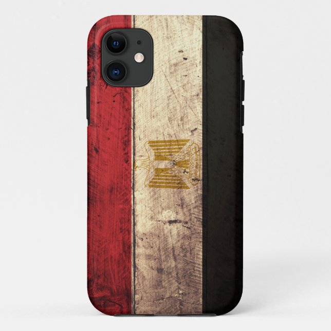 Coques Case-Mate iPhone Vieux drapeau en bois de l'Egypte (Dos)
