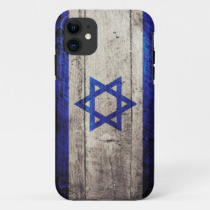 Coques Pour iPhone Vieux drapeau en bois de l'Israël