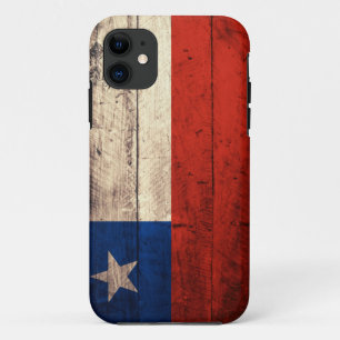 Coques Pour iPhone Vieux drapeau en bois du Chili
