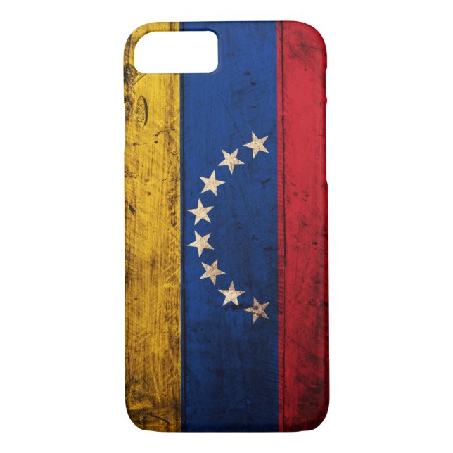 Coques Case-Mate iPhone Vieux drapeau en bois du Venezuela (Dos)