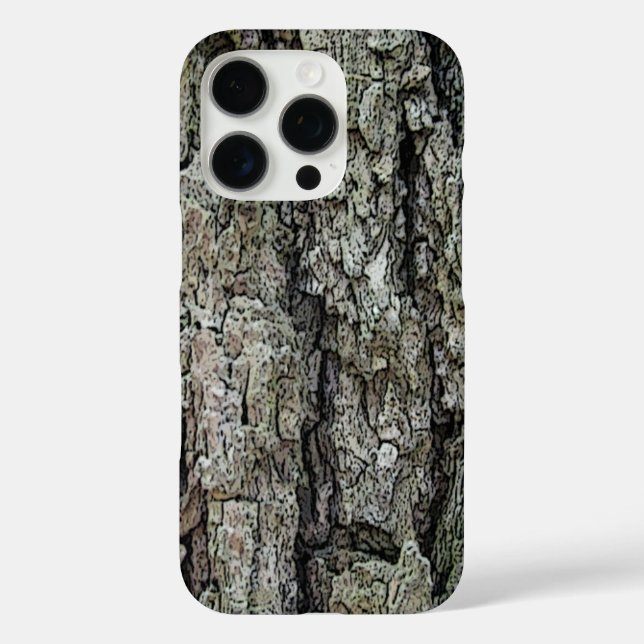 Coques Case-Mate iPhone Vieux écorce de pin (Verso)