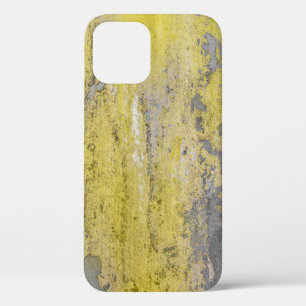 Case-Mate iPhone Case Vieux mur en béton gris avec peinture jaune écaill