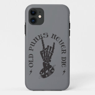 Case-Mate iPhone Case Vieux Punks Ne Meurent Jamais Skeleton Rock Sur Go