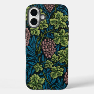 Coque Pour iPhone 16 Plus Vignes avec grappes de raisins roses