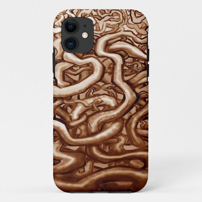 Coques Case-Mate iPhone Vignes Brown (Dos)