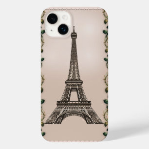 Coque Case-Mate iPhone Vignes Rose Pâle Paris Tour Eiffel Style Shabby Ch