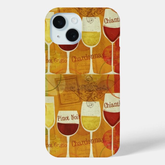 Coques Case-Mate iPhone Vignoble blanc rouge Pomme vinicole (Verso)