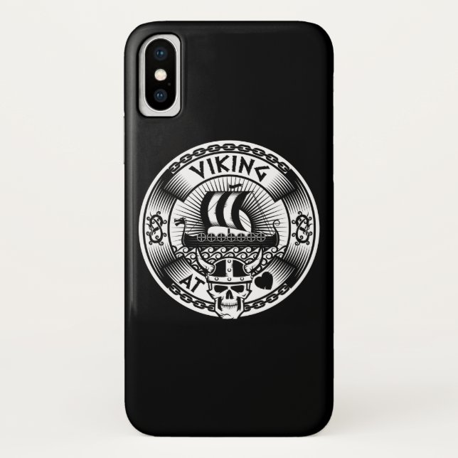Coques Case-Mate iPhone Viking au coeur (Dos)