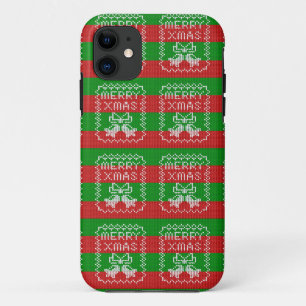 Case-Mate iPhone Case Vilain pull motif sonnettes Joyeux fils Xmas