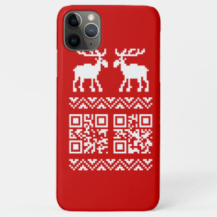 Coques Pour iPhone Vilain Sweater QR Code Bonne année!