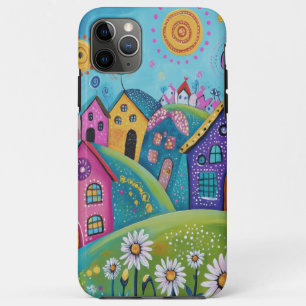 Case-Mate iPhone Case Village coloré sur une colline
